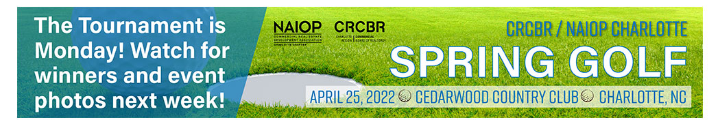 Spring NAIOP Charlotte / CRCBR Golf Tournament Ad